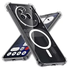   Techsuit - Shockproof Átlátszó Szilikon Magsafe tok - Nothing Phone (3a) Pro - Átlátszó