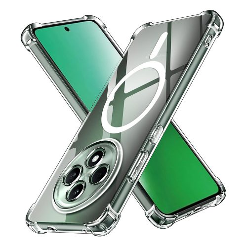 Techsuit - Schockproof Átlátszó Szilikon Magsafe tok - Oppo Reno12 F 4G / Reno12 F 5G / Reno12 FS 4G / Reno12 FS 5G - Átlátszó