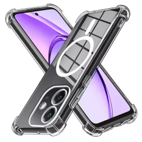   Techsuit - Shockproof Átlátszó Szilikon Magsafe tok - Oppo A40 4G - Átlátszó
