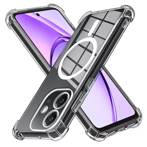 Techsuit - Shockproof Átlátszó Szilikon Magsafe tok - Oppo A40 4G - Átlátszó