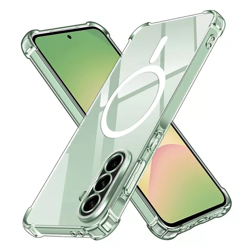 Techsuit - Shockproof Átlátszó Szilikon Magsafe tok - Samsung Galaxy A56 5G - Átlátszó