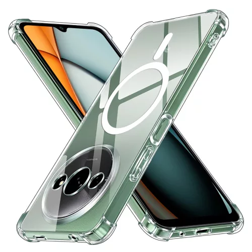 Techsuit - Shockproof Átlátszó Szilikon Magsafe tok - Xiaomi Redmi A3 / Redmi A3x - Átlátszó