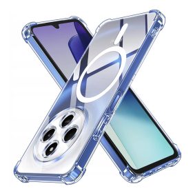   Techsuit - Schockproof Átlátszó Szilikon Magsafe tok - Xiaomi Redmi 14C / Poco C75 - Átlátszó