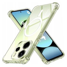   Techsuit - Schockproof Átlátszó Szilikon Magsafe tok - Xiaomi Redmi Note 14 4G (Regional) - Átlátszó