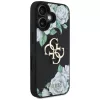 Guess - Keménytok 4G Szemcsézett Rózsás Nagy Logó (GUHCP16SPGROP4MK) - iPhone 16 - Fekete