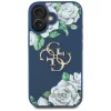 Guess - Hardcase 4G Grained Roses Big Logo (GUHCP16SPGROP4MB) - iPhone 16 - Blue