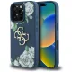 Guess - Keménytok 4G Szemcsézett Rózsás Nagy Logó (GUHCP16LPGROP4MB) - iPhone 16 Pro - Kék
