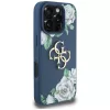 Guess - Hardcase 4G Grained Roses Big Logo (GUHCP16LPGROP4MB) - iPhone 16 Pro - Blue