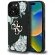 Guess - Keménytok 4G Szemcsézett Rózsás Nagy Logó (GUHCP16XPGROP4MK) - iPhone 16 Pro Max - Fekete