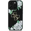 Guess - Keménytok 4G Szemcsézett Rózsás Nagy Logó (GUHCP16XPGROP4MK) - iPhone 16 Pro Max - Fekete