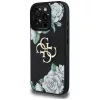 Guess - Keménytok 4G Szemcsézett Rózsás Nagy Logó (GUHCP16XPGROP4MK) - iPhone 16 Pro Max - Fekete
