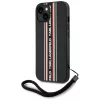 Karl Lagerfeld - Saffiano Athleisure Stripes Cord (KLHCP15SPAMSCNSR) - iPhone 15 - Red