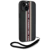 Karl Lagerfeld - Saffiano Athleisure Stripes Cord (KLHCP15SPAMSCNSR) - iPhone 15 - Red