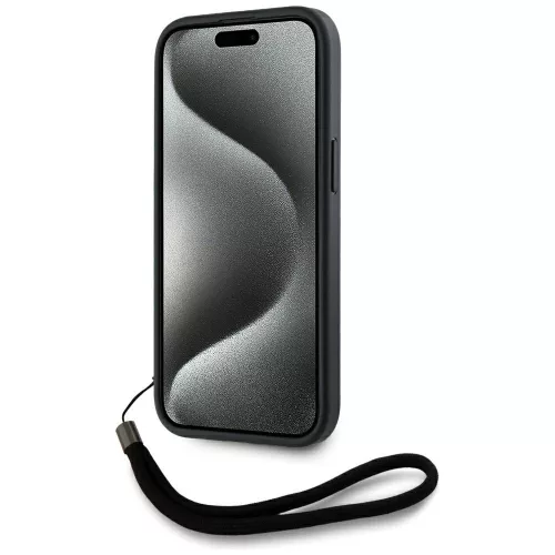 Karl Lagerfeld - Saffiano Athleisure Stripes Cord (KLHCP15SPAMSCNSR) - iPhone 15 - Red