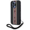 Karl Lagerfeld - Saffiano Athleisure Stripes Cord (KLHCP15LPAMSCNSR) - iPhone 15 Pro - Red