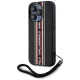 Karl Lagerfeld - Saffiano Athleisure Stripes Cord (KLHCP15LPAMSCNSR) - iPhone 15 Pro - Red