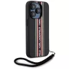 Karl Lagerfeld - Saffiano Athleisure Stripes Cord (KLHCP15LPAMSCNSR) - iPhone 15 Pro - Red