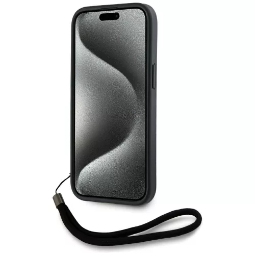 Karl Lagerfeld - Saffiano Athleisure Stripes Cord (KLHCP15LPAMSCNSR) - iPhone 15 Pro - Red