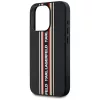 Karl Lagerfeld - Saffiano Athleisure Stripes Cord (KLHCP15LPAMSCNSR) - iPhone 15 Pro - Red