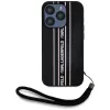 Karl Lagerfeld - Saffiano Athleisure Stripes Cord (KLHCP15LPAMSCNSP) - iPhone 15 Pro - Pink