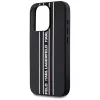 Karl Lagerfeld - Saffiano Athleisure Stripes Cord (KLHCP15LPAMSCNSP) - iPhone 15 Pro - Pink