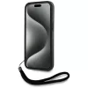 Karl Lagerfeld - Saffiano Athleisure Stripes Cord (KLHCP15LPAMSCNSP) - iPhone 15 Pro - Pink