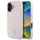 Guess - Bazsarózsás Szemcsézett Hőpecsétes Háromszög MagSafe (GUHMP16SPGBTMP) - iPhone 16 - Rózsaszín