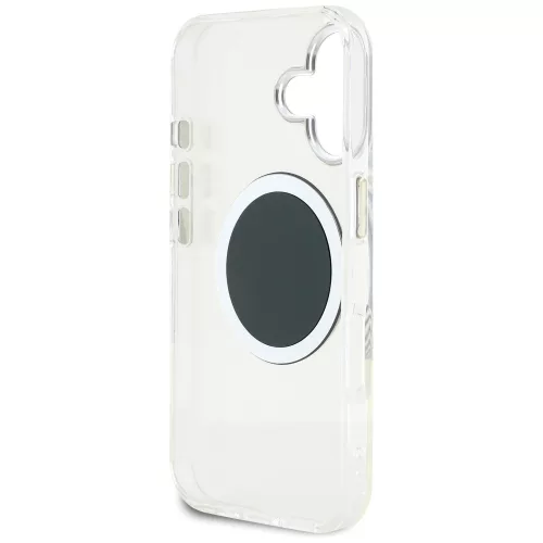 Guess - IML Fém Színes Kör MagSafe (GUHMP16SHTDRCEDK) - iPhone 16 - Fekete