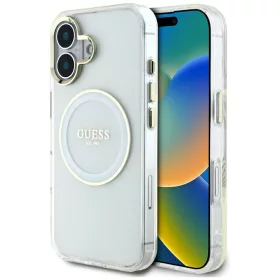   Guess - IML Fém Színes Kör MagSafe (GUHMP16SHTDRCEDH) - iPhone 16 - Fehér
