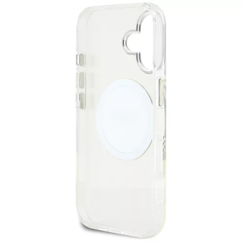 Guess - IML Fém Színes Kör MagSafe (GUHMP16SHTDRCEDH) - iPhone 16 - Fehér