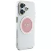 Guess - IML Fém Színes Kör MagSafe (GUHMP16SHTDRCEDP) - iPhone 16 - Rózsaszín