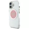 Guess - IML Fém Színes Kör MagSafe (GUHMP16SHTDRCEDP) - iPhone 16 - Rózsaszín