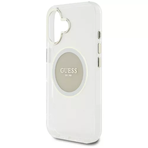 Guess - IML Fém Színes Kör MagSafe (GUHMP16SHTDRCEDG) - iPhone 16 - Szürke
