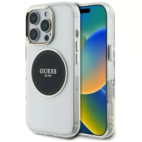   Guess - IML Fém Színes Kör MagSafe (GUHMP16LHTDRCEDK) - iPhone 16 Pro - Fekete