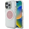 Guess - IML Fém Színes Kör MagSafe (GUHMP16LHTDRCEDP) - iPhone 16 Pro - Rózsaszín