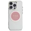 Guess - IML Fém Színes Kör MagSafe (GUHMP16LHTDRCEDP) - iPhone 16 Pro - Rózsaszín