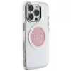 Guess - IML Fém Színes Kör MagSafe (GUHMP16LHTDRCEDP) - iPhone 16 Pro - Rózsaszín