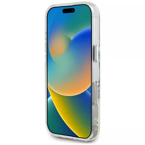 Guess - IML Fém Színes Kör MagSafe (GUHMP16LHTDRCEDP) - iPhone 16 Pro - Rózsaszín