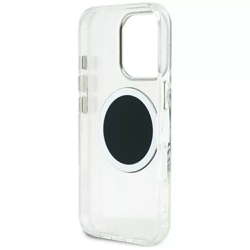 Guess - IML Fém Színes Kör MagSafe (GUHMP16XHTDRCEDK) - iPhone 16 Pro Max - Fekete