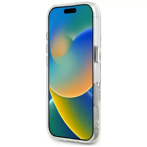 Guess - IML Fém Színes Kör MagSafe (GUHMP16XHTDRCEDH) - iPhone 16 Pro Max - Fehér
