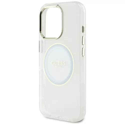 Guess - IML Fém Színes Kör MagSafe (GUHMP16XHTDRCEDH) - iPhone 16 Pro Max - Fehér