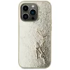 Karl Lagerfeld - Hardcase Leather (KLHCP15LPFMFBKMD) - iPhone 15 Pro - Gold Metal Signature