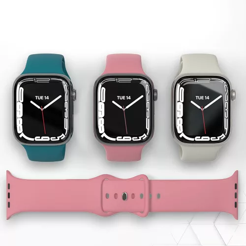 Techsuit - Watchband (W031) - Apple Watch 1/2/3/4/5/6/7/8/9/10/11/SE/SE 2/SE 3 (38/40/41/42mm) - Pink