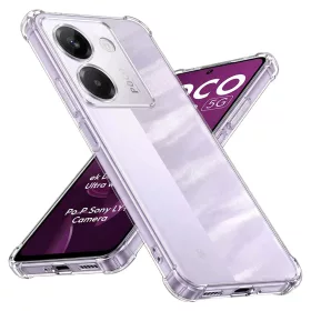   Techsuit - Shockproof Átlátszó Ütésálló Szilikon tok - Xiaomi Poco M7 Pro 5G - Átlátszó
