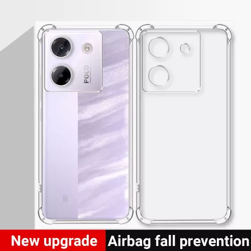 Techsuit - Shockproof Átlátszó Ütésálló Szilikon tok - Xiaomi Poco M7 Pro 5G - Átlátszó