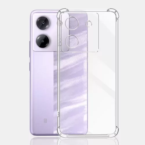 Techsuit - Shockproof Átlátszó Ütésálló Szilikon tok - Xiaomi Poco M7 Pro 5G - Átlátszó