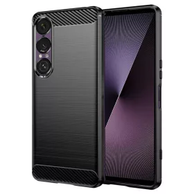 Techsuit - Carbon szilikon tok - Sony Xperia 1 VII - Fekete