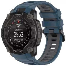   Techsuit - Watchband (W077) - Garmin Instinct 3 50mm/Instinct 3 50mm Solar - Navy Blue