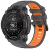 Techsuit - Watchband (W077) - Garmin Instinct 3 50mm/Instinct 3 50mm Solar - Gray/Orange