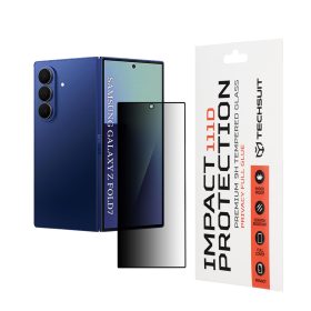   Techsuit - 111D Privacy Full Glue [Front Screen] - Samsung Galaxy Z Fold7 - Black